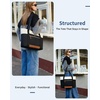 image:imageECOHUB Large Tote Bags for Women Lightweight Laptop Tote Bag for Work Nurse Teacher Travel Totes with Compartments Cup HolderBlack