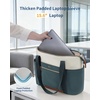 image:imageECOHUB Large Tote Bags for Women Lightweight Laptop Tote Bag for Work Nurse Teacher Travel Totes with Compartments Cup HolderBlue