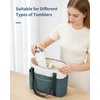 image:imageECOHUB Large Tote Bags for Women Lightweight Laptop Tote Bag for Work Nurse Teacher Travel Totes with Compartments Cup HolderBlue