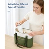 image:imageECOHUB Large Tote Bags for Women Lightweight Laptop Tote Bag for Work Nurse Teacher Travel Totes with Compartments Cup HolderGreen