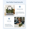 image:imageECOHUB Large Tote Bags for Women Lightweight Laptop Tote Bag for Work Nurse Teacher Travel Totes with Compartments Cup HolderGreen