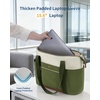 image:imageECOHUB Large Tote Bags for Women Lightweight Laptop Tote Bag for Work Nurse Teacher Travel Totes with Compartments Cup HolderGreen