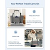 image:imageECOHUB Large Tote Bags for Women Lightweight Laptop Tote Bag for Work Nurse Teacher Travel Totes with Compartments Cup HolderGrey