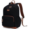image:imageECOHUB 156 Inch Corduroy Laptop Backpack Professional Work Bag with 30oz Tumbler Side Pockets Aesthetic Vintage College Bookbag Travel Carry On Backpack for Men amp Women BlackBlack
