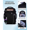 image:imageECOHUB 19 Large Travel Backpack Carry on Luggage Airline Approved Water Resistant Rucksacks Fit 156 Laptop AirTag Pocket Lightweight Casual Daypack 34L BlackBlack
