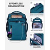 image:imageECOHUB 19 Large Travel Backpack Carry on Luggage Airline Approved Water Resistant Rucksacks Fit 156 Laptop AirTag Pocket Lightweight Casual Daypack 34L BlackBlue Green2
