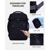 image:imageECOHUB 19 Large Travel Backpack Carry on Luggage Airline Approved Water Resistant Rucksacks Fit 156 Laptop AirTag Pocket Lightweight Casual Daypack 34L BlackBlack3