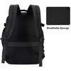 image:imageECOHUB 19 Large Travel Backpack Carry on Luggage Airline Approved Water Resistant Rucksacks Fit 156 Laptop AirTag Pocket Lightweight Casual Daypack 34L BlackBlack