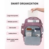 image:imageECOHUB 19 Large Travel Backpack Carry on Luggage Airline Approved Water Resistant Rucksacks Fit 156 Laptop AirTag Pocket Lightweight Casual Daypack 34L BlackPink2