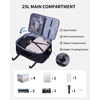 image:imageECOHUB 19 Large Travel Backpack Carry on Luggage Airline Approved Water Resistant Rucksacks Fit 156 Laptop AirTag Pocket Lightweight Casual Daypack 34L BlackBlack3
