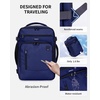 image:imageECOHUB 19 Large Travel Backpack Carry on Luggage Airline Approved Water Resistant Rucksacks Fit 156 Laptop AirTag Pocket Lightweight Casual Daypack 34L BlackBlue3