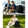 image:imageECOHUB 19 Large Travel Backpack Carry on Luggage Airline Approved Water Resistant Rucksacks Fit 156 Laptop AirTag Pocket Lightweight Casual Daypack 34L BlackBlack