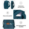 image:imageECOHUB 19 Large Travel Backpack Carry on Luggage Airline Approved Water Resistant Rucksacks Fit 156 Laptop AirTag Pocket Lightweight Casual Daypack 34L BlackBlue Green