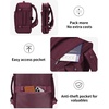 image:imageECOHUB 19 Large Travel Backpack Carry on Luggage Airline Approved Water Resistant Rucksacks Fit 156 Laptop AirTag Pocket Lightweight Casual Daypack 34L BlackRed2