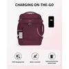 image:imageECOHUB 19 Large Travel Backpack Carry on Luggage Airline Approved Water Resistant Rucksacks Fit 156 Laptop AirTag Pocket Lightweight Casual Daypack 34L BlackRed2