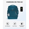 image:imageECOHUB 19 Large Travel Backpack Carry on Luggage Airline Approved Water Resistant Rucksacks Fit 156 Laptop AirTag Pocket Lightweight Casual Daypack 34L BlackBlue Green