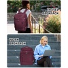image:imageECOHUB 19 Large Travel Backpack Carry on Luggage Airline Approved Water Resistant Rucksacks Fit 156 Laptop AirTag Pocket Lightweight Casual Daypack 34L BlackRed2