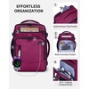 image:imageECOHUB 19 Large Travel Backpack Carry on Luggage Airline Approved Water Resistant Rucksacks Fit 156 Laptop AirTag Pocket Lightweight Casual Daypack 34L BlackRed3
