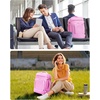 image:imageECOHUB 19 Large Travel Backpack Carry on Luggage Airline Approved Water Resistant Rucksacks Fit 156 Laptop AirTag Pocket Lightweight Casual Daypack 34L BlackPink
