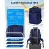 image:imageECOHUB 19 Large Travel Backpack Carry on Luggage Airline Approved Water Resistant Rucksacks Fit 156 Laptop AirTag Pocket Lightweight Casual Daypack 34L BlackBlue3