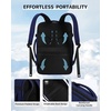 image:imageECOHUB 19 Large Travel Backpack Carry on Luggage Airline Approved Water Resistant Rucksacks Fit 156 Laptop AirTag Pocket Lightweight Casual Daypack 34L BlackBlue