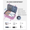 image:imageECOHUB 19 Large Travel Backpack Carry on Luggage Airline Approved Water Resistant Rucksacks Fit 156 Laptop AirTag Pocket Lightweight Casual Daypack 34L BlackPink