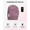 image:imageECOHUB 19 Large Travel Backpack Carry on Luggage Airline Approved Water Resistant Rucksacks Fit 156 Laptop AirTag Pocket Lightweight Casual Daypack 34L BlackPink2