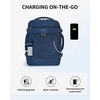 image:imageECOHUB 19 Large Travel Backpack Carry on Luggage Airline Approved Water Resistant Rucksacks Fit 156 Laptop AirTag Pocket Lightweight Casual Daypack 34L BlackBlue2