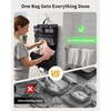 image:imageECOHUB Hanging Travel Closet Portable Luggage Organizer Carryon Packing BagBlackBlack