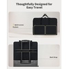 image:imageECOHUB Hanging Travel Closet Portable Luggage Organizer Carryon Packing BagBlackBlack