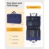 image:imageECOHUB Hanging Travel Closet Portable Luggage Organizer Carryon Packing BagBlackBlue