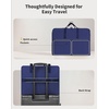 image:imageECOHUB Hanging Travel Closet Portable Luggage Organizer Carryon Packing BagBlackBlue