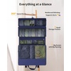 image:imageECOHUB Hanging Travel Closet Portable Luggage Organizer Carryon Packing BagBlackBlue