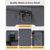 image:imageECOHUB Hanging Travel Closet Portable Luggage Organizer Carryon Packing BagBlackGrey