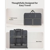 image:imageECOHUB Hanging Travel Closet Portable Luggage Organizer Carryon Packing BagBlackGrey