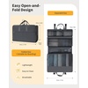 image:imageECOHUB Hanging Travel Closet Portable Luggage Organizer Carryon Packing BagBlackGrey