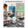image:imageECOHUB Hanging Travel Closet Portable Luggage Organizer Carryon Packing BagBlackTeal
