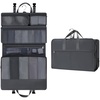 image:imageECOHUB Hanging Travel Closet Portable Luggage Organizer Carryon Packing BagBlackGrey