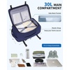 image:imageECOHUB 30L Travel Backpack Flight Approved Bag for Men amp Women Fits 173 Laptop Weekend Daypack for Work College amp Trips GreyBlue