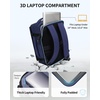 image:imageECOHUB 30L Travel Backpack Flight Approved Bag for Men amp Women Fits 173 Laptop Weekend Daypack for Work College amp Trips GreyBlue