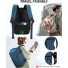 image:imageECOHUB 30L Travel Backpack Flight Approved Bag for Men amp Women Fits 173 Laptop Weekend Daypack for Work College amp Trips GreyBlue Green