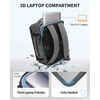 image:imageECOHUB 30L Travel Backpack Flight Approved Bag for Men amp Women Fits 173 Laptop Weekend Daypack for Work College amp Trips GreyGrey