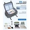 image:imageECOHUB 30L Travel Backpack Flight Approved Bag for Men amp Women Fits 173 Laptop Weekend Daypack for Work College amp Trips GreyGrey