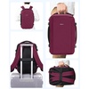 image:imageECOHUB 30L Travel Backpack Flight Approved Bag for Men amp Women Fits 173 Laptop Weekend Daypack for Work College amp Trips GreyRed