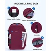 image:imageECOHUB 30L Travel Backpack Flight Approved Bag for Men amp Women Fits 173 Laptop Weekend Daypack for Work College amp Trips GreyRed