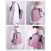 image:imageECOHUB Small Crossbody Bags for Women Men AntiTheft RFID Blocking Sling Backpack with Sturdy SBS Zippers Water Resistant Chest Shoulder Bag Daypack with 9 Pockets Travel Work Hiking TealPink
