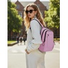 image:imageECOHUB Small Crossbody Bags for Women Men AntiTheft RFID Blocking Sling Backpack with Sturdy SBS Zippers Water Resistant Chest Shoulder Bag Daypack with 9 Pockets Travel Work Hiking TealPink
