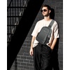 image:imageECOHUB Small Crossbody Bags for Women Men AntiTheft RFID Blocking Sling Backpack with Sturdy SBS Zippers Water Resistant Chest Shoulder Bag Daypack with 9 Pockets Travel Work Hiking TealGrey