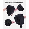 image:imageECOHUB Small Crossbody Bags for Women Men AntiTheft RFID Blocking Sling Backpack with Sturdy SBS Zippers Water Resistant Chest Shoulder Bag Daypack with 9 Pockets Travel Work Hiking TealBlack