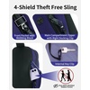 image:imageECOHUB Small Crossbody Bags for Women Men AntiTheft RFID Blocking Sling Backpack with Sturdy SBS Zippers Water Resistant Chest Shoulder Bag Daypack with 9 Pockets Travel Work Hiking TealBlue